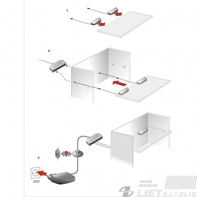 Baldinis LED šviestuvas CLAMPO 0,24W, WW, (2VNT) Kanlux 2