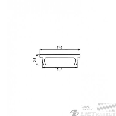 Dangtelis profiliui, matinis, PROF-150,151, COR45,3060 2m 2