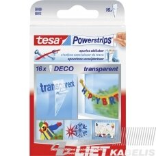 Dvipusės lipnios juostelės Powerstrips Deco 16 vnt. Tesa