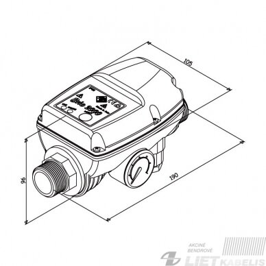 Elektroninis prietaisas siurblio kontrolei BRIO 2000M, Italtecnica 2