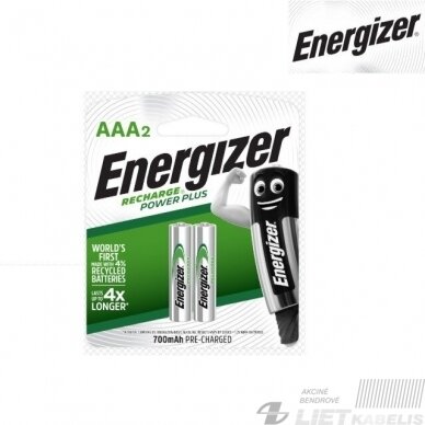 Elementas, AAA 1.2V HR03 850mAh Energizer