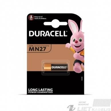 Elementas MN27, 27A, 12V, DURACELL