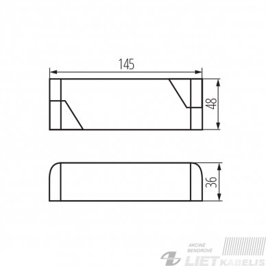 Maitinimo šaltinis 12V, 30W, DC 2,5A, IP20, Kanlux 2