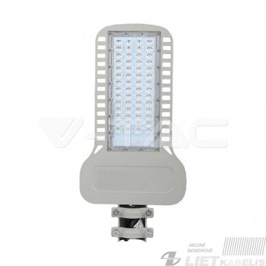 Gatvės šviestuvas LED 100W, 4000K, 13500Lm, pilkas, IP95, V-TAC