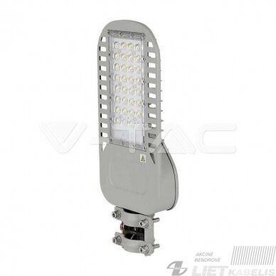 Gatvės šviestuvas LED 50W, 4000K, 13500Lm, pilkas, IP95, V-TAC