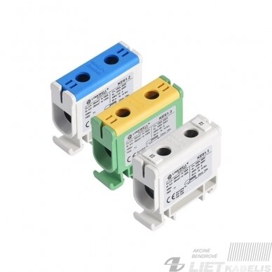 Gnybtas modulinis 1xAl/Cu 16-95mm², KE62.2, mėlynas, LINKWELL