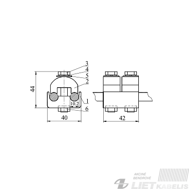 Gnybtas VGA-1 (16-50mm² 0,4-10kV) 3