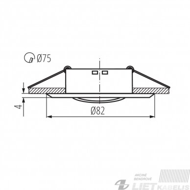 Halogeninis šviestuvas, CTC-5515-MPC/N 50W 12V M 2