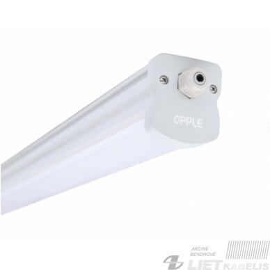 LED Šviestuvas hermetinis, 37W, 4000K, 4300Lm,  IP65, IK08, Waterproof Opple