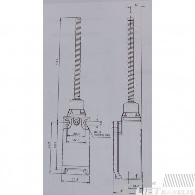 Jungiklis galinis FTN142Z11 1NC/1NO M16 GG 2