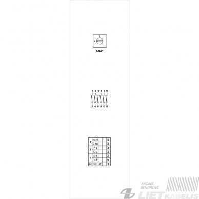 Jungiklis kumštelinis C0250003R 25A 3P (0-1) p/t GG 7