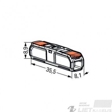 Jungtis universali  221-2411 0.2-4mm², 32A , Wago 2