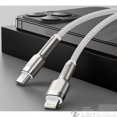 Kabelis USB C kištukas-  IP Lightning kištukas 1.0m 20W QC3.0, BASEUS 5