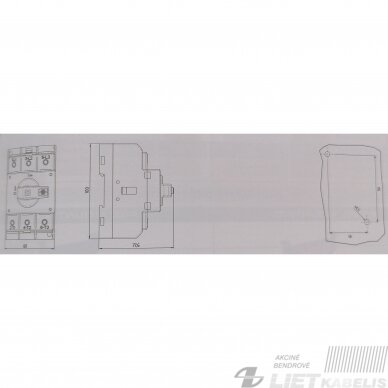 Kirtiklis modulinis SQN125003B 3P 125A su rakinama rankena GG 2