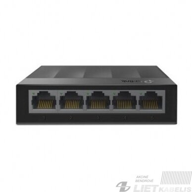 Komutatorius 5xLAN GIGABIT 10/100/1000Mbit/s, LiteWave 2