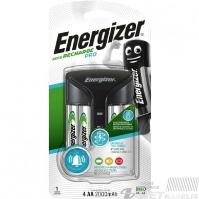 Kroviklis akumuliatoriaus elementui, BEKK6 2000mAh+2AA, Energizer