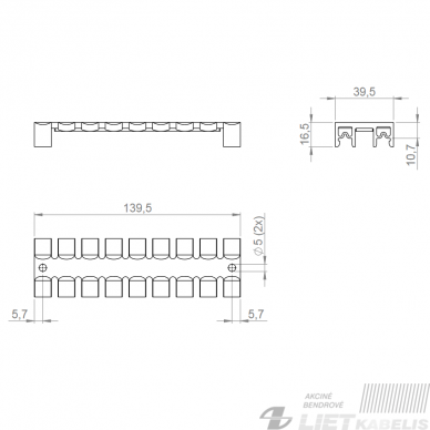 Laikiklis kabeliui KZL 140 ICOTEK 3