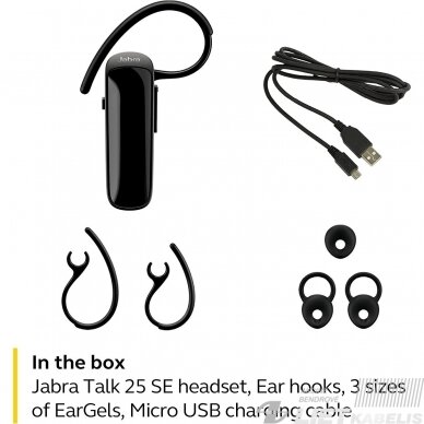 Laisvų rankų įranga (ausinė) TALK 25 SE, JABRA 3