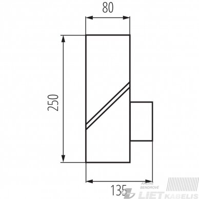 Lauko šviestuvas Laven EL25  10W, E27, IP44, Kanlux 4