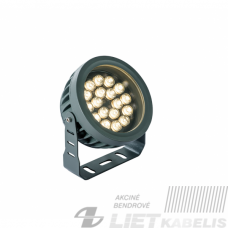 LED Prožektorius 18W, 3000K, 1980Lm, pilkas IP66, ERMIS