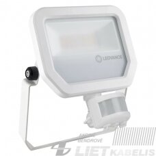 LED prožektorius 20W, 4000K, 2400lm, su judesio davikliu baltas, IP65, Ledvance