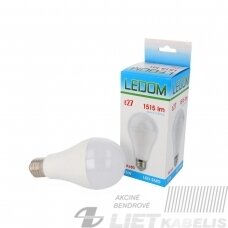 Lempa LED 15W, E27, 1515lm, 4000K, LEDOM