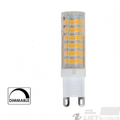 LED lempa 6W, 3000K 600lm, G9, dimeriuojama, Spector light