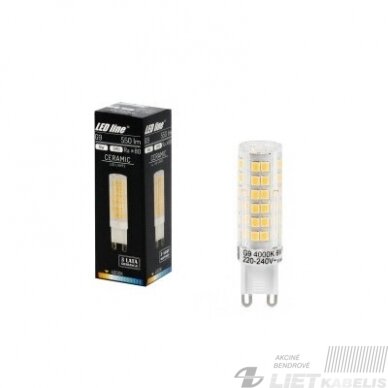 LED Lempa 6W, G9, 4000K, 550Lm, 230V, LEDline