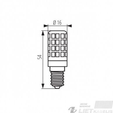 LED Lempa ZUBI 4W, E14, 4000K,520lm,  KANLUX 3