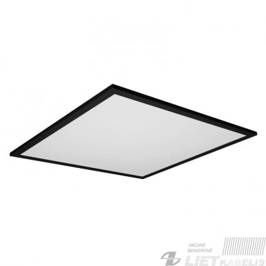 LED panelė 40W, 3000-6000K, 4300lm,60x60cm, juoda, IP20, SPECTOR Light