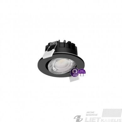 LED šviestuvas 4,5W, 2700K-4000K, potinkinis juodas, PHILIPS