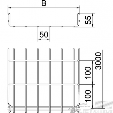 Lovelis vielinis 55x50x3,9 GRM, OBO 3