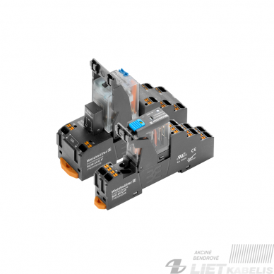Rėlė+laikiklis 24V DC 2CO, 5A, DRIKITP, Weidmuller
