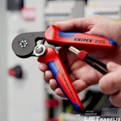 Replės antgalių užspaudimui 2-10mm² šešiakampis, KNIPEX 5