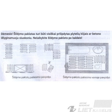 Šildymo kilimėlis Eco NG150-020 2m², 300W, Heat'n Warm 3