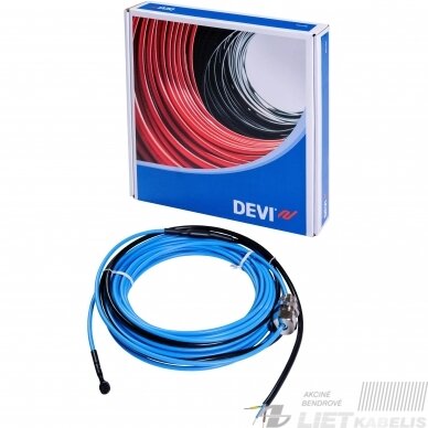 Šildymo kabelis DEVIaqua 9T su metaliniu sandarikliu  225W, 25m, 230V, DEVI