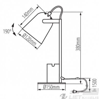 Stalinis LED šviestuvas RAIBO 5W, E27, KANLUX 4