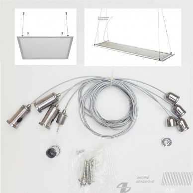Trosai pakabinamai panelei 4x1,5m, SPECTOR LIGHT